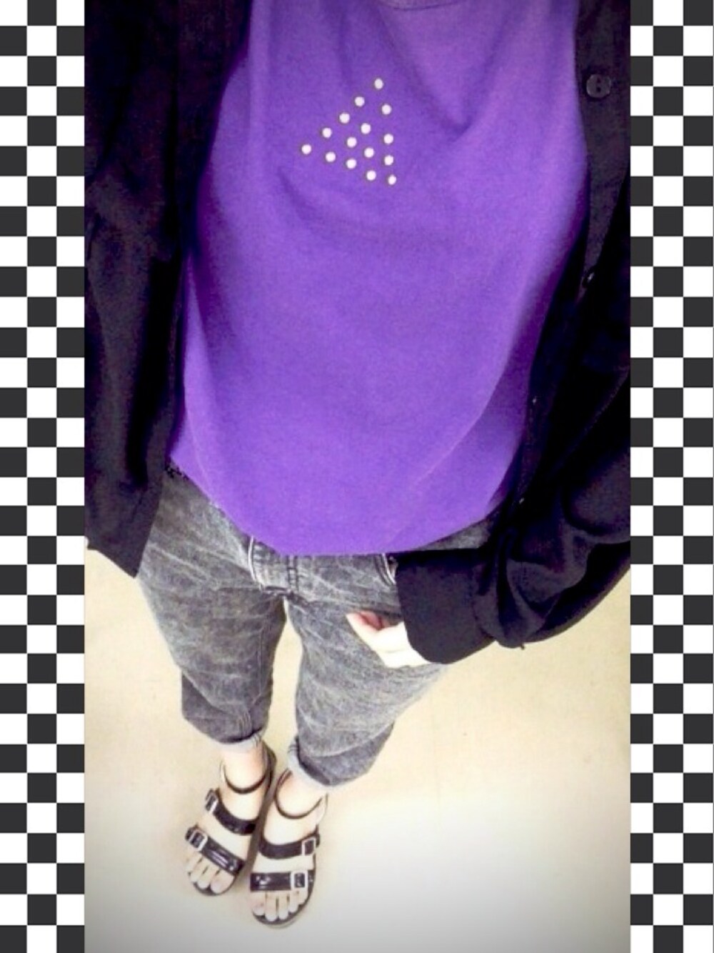 「#fig&viper、#moussy、#SLYLANG」｜「MOUSSYのアイテム（デニムパンツ、ブラック系）」を使った、m’さん（レディース・162cm）の夏コーディネートの1枚目の写真
