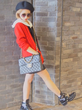「FENDI（フェンディ）のアイテム（その他アウター）」を使った、Akaneさん（レディース・163cm）の夏コーディネート