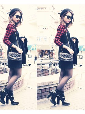 「MONKI」｜Akaneさん（レディース・163cm）の冬コーディネート