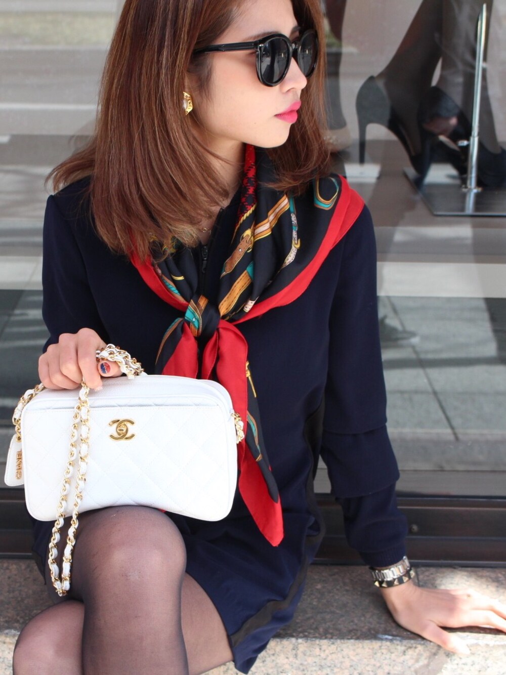 【秋冬コーデに】■Hermes Porte-Clefsマフラー org.jpg