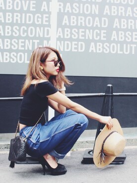 「DRIES VAN NOTEN（ドリスヴァンノッテン）のアイテム（シューズ）」を使った、Akaneさん（レディース・163cm）の夏コーディネート
