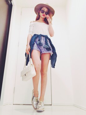 「goocy」｜Akaneさん（レディース・163cm）の夏コーディネート