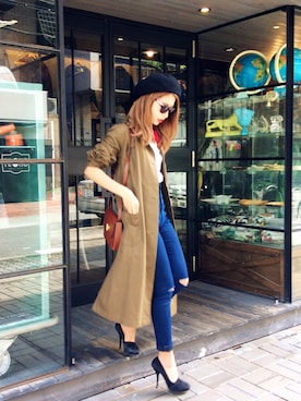 「DRIES VAN NOTEN（ドリスヴァンノッテン）のアイテム（シューズ）」を使った、Akaneさん（レディース・163cm）の秋コーディネート