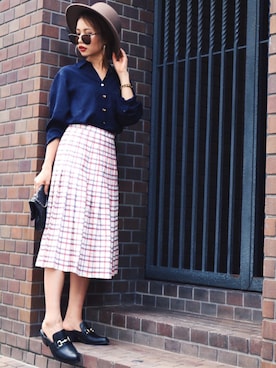 「Ralph Lauren」｜Akaneさん（レディース・163cm）の秋コーディネート