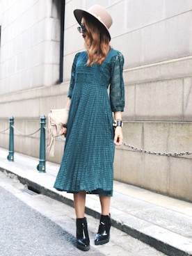 「TODAYFUL（トゥデイフル）のフリンジクラッチバッグ（クラッチバッグ）」を使った、Akaneさん（レディース・163cm）の秋コーディネート