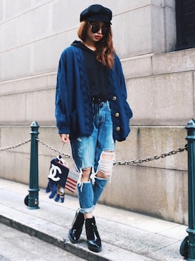 Akaneさん（レディース・163cm）の秋コーディネート