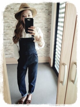「アイテム（オールインワン・サロペット）」を使った、yさん（メンズ・156cm・20代）の春コーディネート