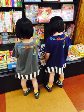 「こどもの日」｜「アイテム（ワンピース/ドレス）」を使った、shinoさん（キッズ・110cm）の春コーディネート
