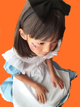 「ふしぎの国のアリス」｜nycさん（キッズ・120cm）の秋コーディネート