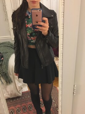 「MichaelKors」｜「アイテム（その他アウター）」を使った、Chloeさん（レディース・160cm）の秋コーディネート