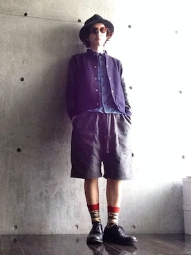 「A.P.C.（アーペーセー）のアイテム（スタジャン）」を使った、AIP-さん（メンズ・166cm）の春コーディネート