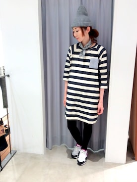 「バンダナ」｜「アイテム（チュニック）」を使った、pual ce cin 錦糸町店さん（レディース・160cm）の春コーディネート