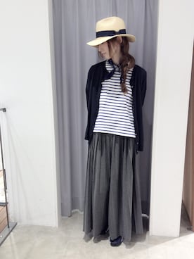 「プリーツ」｜pual ce cin 錦糸町店さん（レディース・160cm）の夏コーディネート