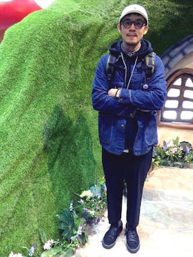 「orslow」｜「アイテム（スラックス）」を使った、JenningsTuさん（メンズ・173cm）の冬コーディネート