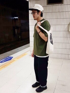 「FRANK（フランク）のアイテム」を使った、JenningsTuさん（メンズ・173cm）の夏コーディネート