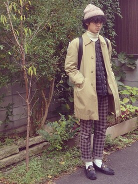 「アイテム（その他アウター）」を使った、sora.さん（メンズ・170cm）の秋コーディネート