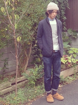 「アイテム（その他アウター）」を使った、sora.さん（メンズ・170cm）の秋コーディネート