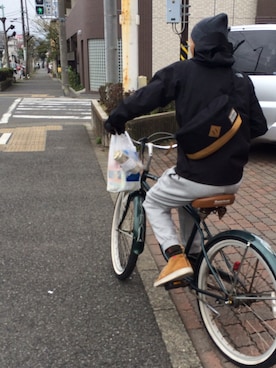 「NOMINE（ノミネ）のアイテム」を使った、rokoさん（メンズ・172cm）の春コーディネート