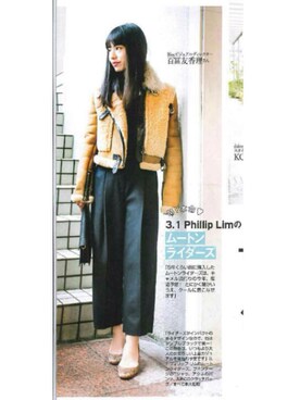 百冨友香理さん(レディース・160cm)の秋コーディネート