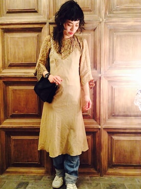 百冨友香理さん（レディース・160cm）の春コーディネート