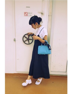 百冨友香理さん（レディース・160cm）の夏コーディネート