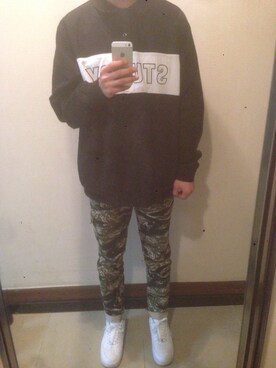 「W.A.C（ダブリュー・エイ・シー）のアイテム」を使った、선호さん（メンズ・176cm）の春コーディネート