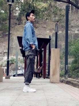 「アイテム（つなぎ/オールインワン）」を使った、jayさん（メンズ・185cm）の冬コーディネート
