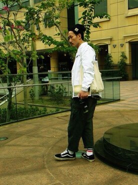 「アイテム（つなぎ/オールインワン）」を使った、jayさん（メンズ・185cm）の冬コーディネート