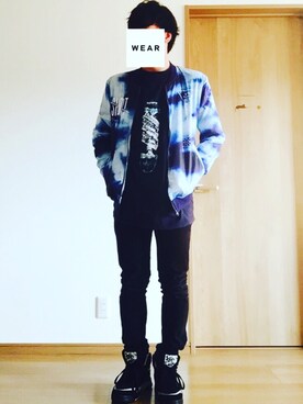「EWING（ユーイング）のアイテム」を使った、佐藤航輝さん（メンズ・170cm）の冬コーディネート