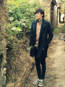 「menswear」｜Alexander Yeungさん（メンズ・173cm）の冬コーディネート