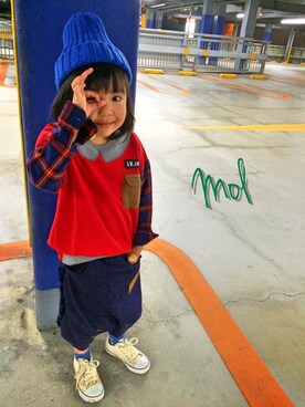 「MoL（モル）のアイテム（パンツ）」を使った、★COCO☆さん（キッズ・110cm）の秋コーディネート