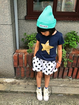 「BLOC（ブロック）のアイテム（パンツ）」を使った、★COCO☆さん（キッズ・110cm）の夏コーディネート