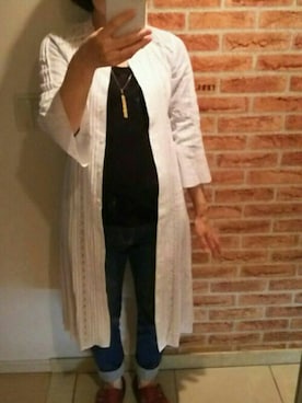 「BEAMS（ビームス）のアイテム（シャツワンピース）」を使った、Hiroko eさん（レディース・161cm）の秋コーディネート