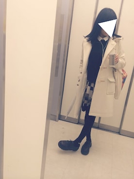 「A part by（アパートバイ）のアイテム（ダッフルコート）」を使った、naeさん（レディース・153cm）の冬コーディネート