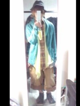 「アイテム（オールインワン・サロペット）」を使った、ha7koさん（メンズ・162cm・20代）の秋コーディネート