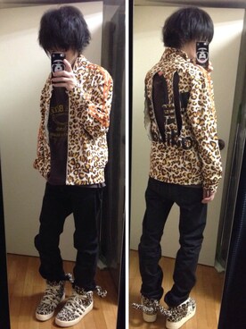 「adidas Originals by JEREMY SCOTT（アディダスオリジナルスバイジェレミースコット）のアイテム（ジャケット/アウター）」を使った、ha7koさん（メンズ・162cm）の秋コーディネート