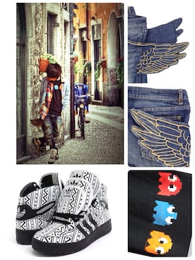 「SABIT（サビ）のアイテム」を使った、ha7koさん（メンズ・162cm）の春コーディネート