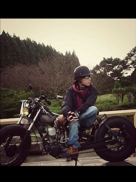 「mtg.（モンタージュ）のアイテム」を使った、ha7koさん（メンズ・162cm）の秋コーディネート