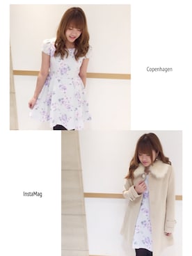 「CECIL McBEE（セシルマクビー）のアイテム（その他アウター）」を使った、なっぽさん（レディース・156cm）の秋コーディネート