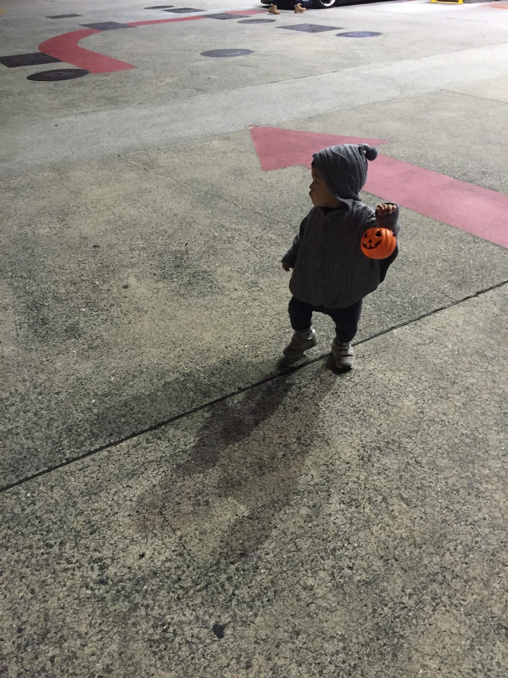 「WEAR HALLOWEEN 2015、ハロウィン、familiar」｜「Familiar のアイテム（ポンチョ、グレー系）」を使った、ootsunさん（レディース・154cm）の秋コーディネートの1枚目の写真