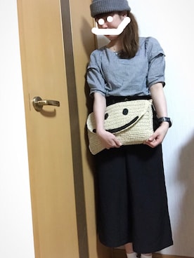 「ニコちゃん」｜「アイテム（アナログ腕時計）」を使った、nanakoさん（レディース・158cm）の春コーディネート