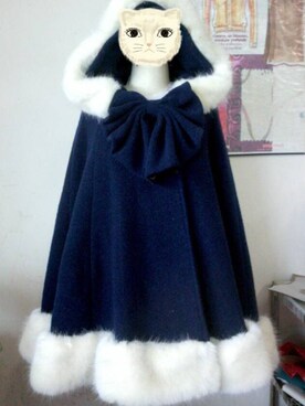 「Handmade（ハンドメイド）のアイテム（モッズコート）」を使った、karryさん（レディース・165cm）の秋コーディネート