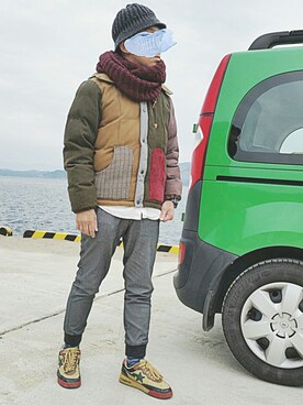 「CORISCO（コリスコ）のアイテム（ジャケット/アウター）」を使った、いんちょ。さん（メンズ・167cm）の秋コーディネート