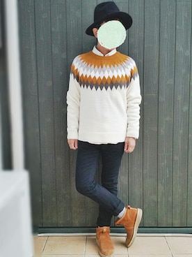 いんちょ。さん（メンズ・167cm）の冬コーディネート