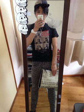 「UNIQLO Tシャツ」｜「アイテム（キャップ）」を使った、ちゃんゆうさん（メンズ・177cm）の夏コーディネート