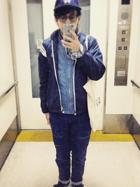 「adidas（アディダス）のアイテム（その他アウター）」を使った、おにぃさん（メンズ・167cm）の冬コーディネート