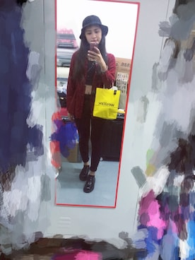 「MAPLE COMICS（メイプルコミックス）のアイテム」を使った、chowwlさん（レディース・160cm）の秋コーディネート