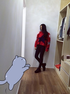 「MAPLE COMICS（メイプルコミックス）のアイテム」を使った、chowwlさん（レディース・160cm）の冬コーディネート