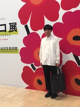 「美術館」｜shu-zさん（メンズ・170cm・20代）の秋コーディネート
