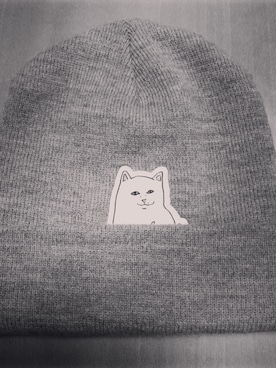 「RIPNDIP（リップンディップ）のアイテム（ニットキャップ/ビーニー）」を使った、i＄＄E iさん（メンズ・167cm）の春コーディネート